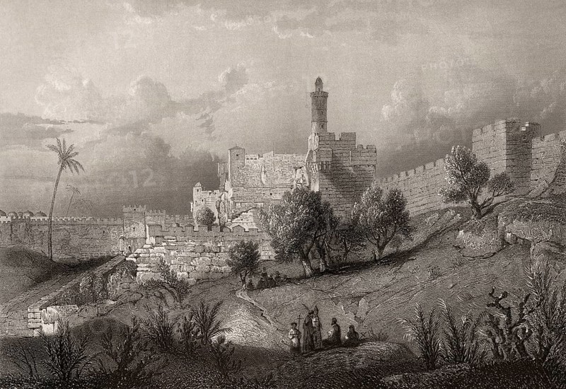 The Jebusite fortress Zion, Jerusalem