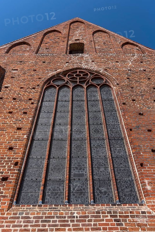 Church window of the former monastery church, 13th century, Rehna, Mecklneburg-Vorpommern, Germany