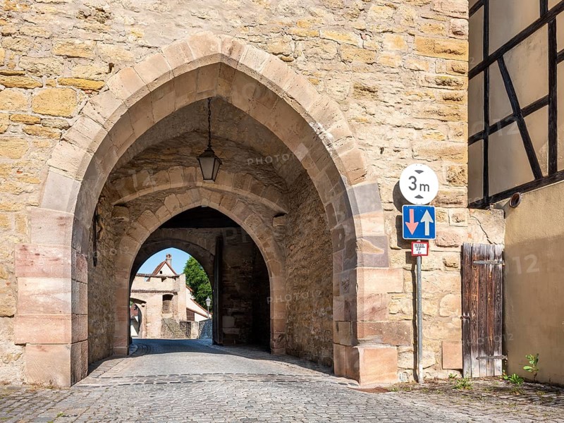 The Mainbernheimer Gate, Iphofen, Lower Franconia, Mainfranken, Bavaria, Germany
