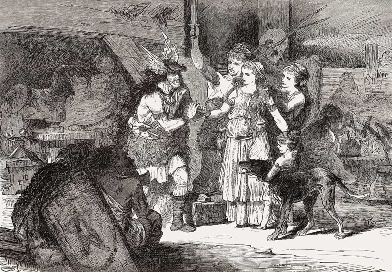 Wedding, early middle ages