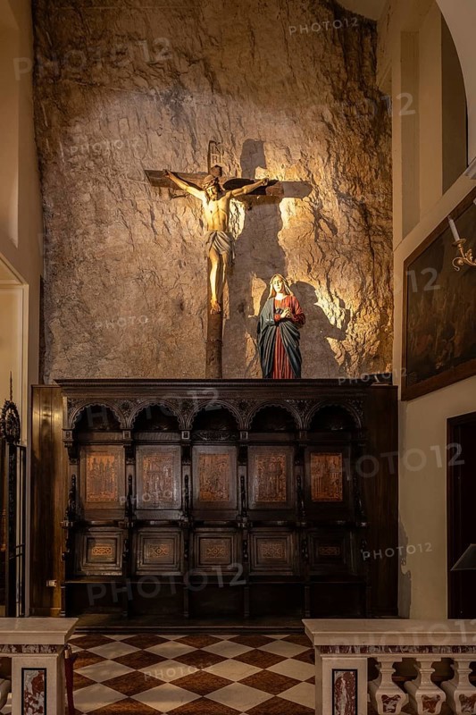 Pilgrimage church Madonna della Corona, Ferrara di Monte Baldo, Italy