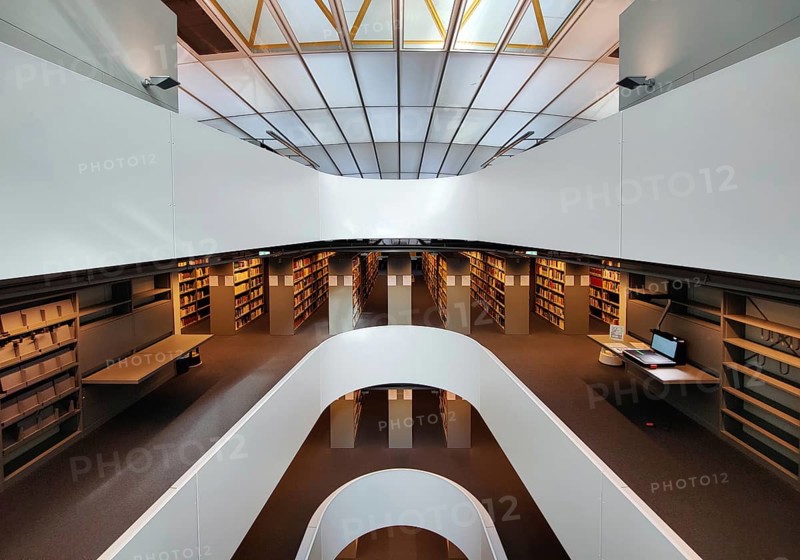 Philologische Bibliothek der Freien Universität Berlin, auch Berlin Brain genannt weil das Gebäude wie ein menschlicher Schädel geformt ist, Deutschland