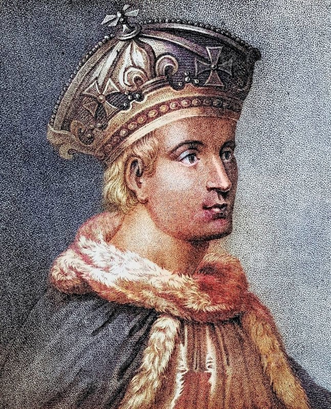 King Henry the Sixth of England Founder of Eton College and King's College Cambridge, Historical, digitally restored reproduction from a 19th century original, Record date not stated
