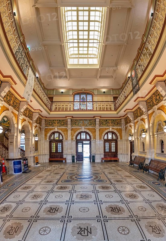 Bahnhof, Dunedin, Otago, Neuseeland