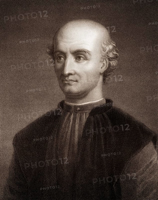 Donato Bramante, 1444 - 1514, an Italian architect of the Renaissance, Donato Bramante, oder Donato di Pascuccio d'Antonio, 1444 - 1514, ein italienischer Baumeister und Begründer der Hochrenaissance-Architektur
