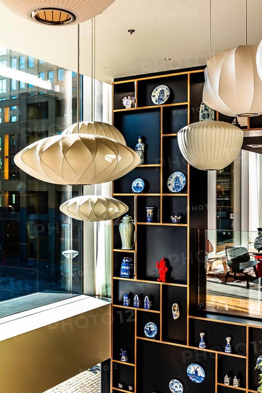CitizenM Hotel lobby, modern design hotel, Rotterdam, the Netherlands
