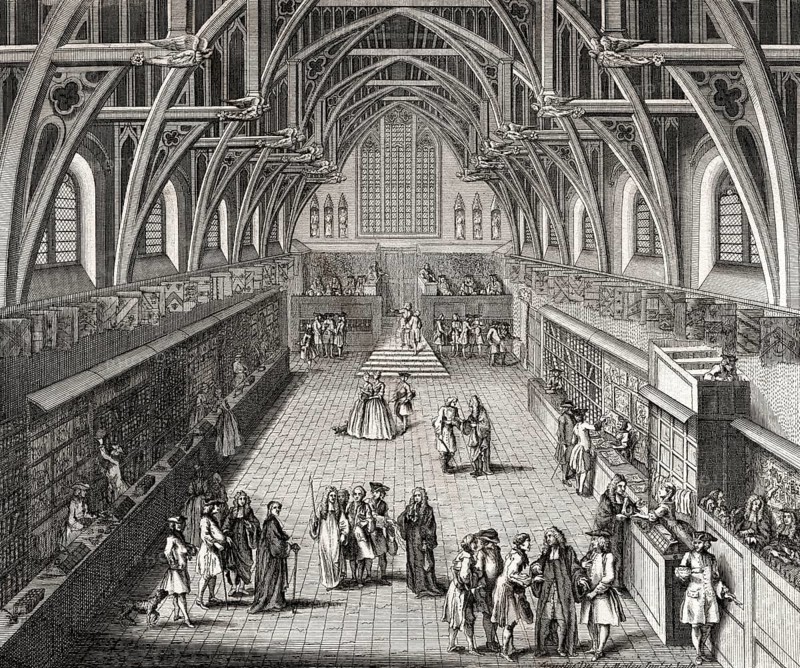 Interior of Westminster Hall, c. 1750