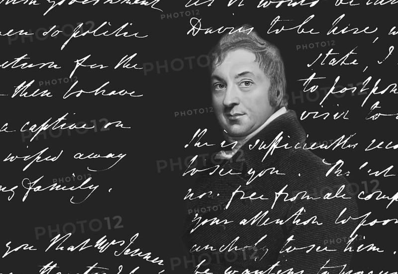 Edward Jenner, 1749-1823, English physician and scientist, digitally restored, handwritten letter