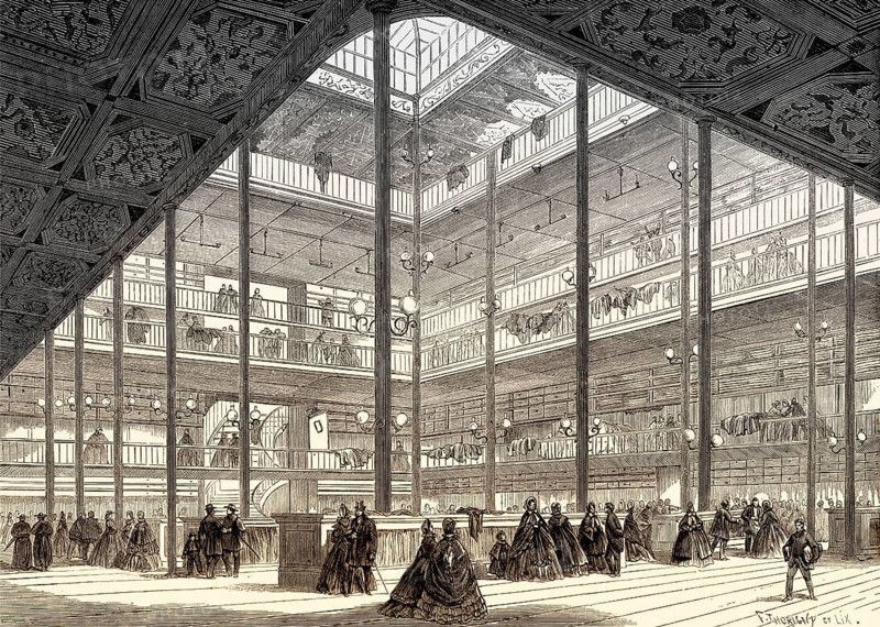 Maison de la belle jardinière, shopping mall in Marseille, 19th century