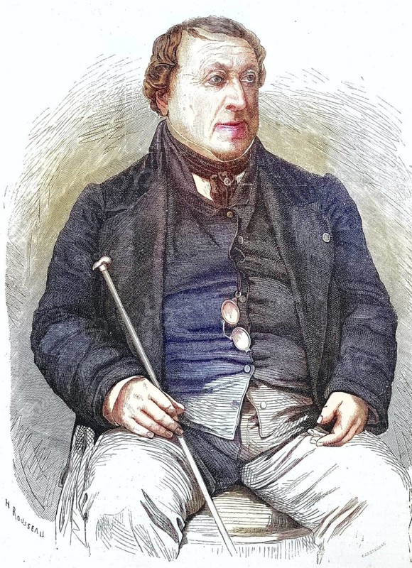 Gioachino Antonio Rossini, 29 February 1792, 13 November 1868, Italian composer, Historic, digitally restored reproduction of a 19th century original, exact original date not known