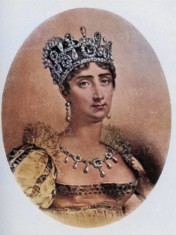 Josephine de Beauharnais, née Marie Josephe Rose de Tascher de la Pagerie (born 23 June 1763 in Les Trois-Îlets on Martinique, died 29 May 1814 in Rueil-Malmaison) was the woman of Napoleon, Empress of the French, Historical, digitally restored reproduction from a 19th century original, Record date not stated