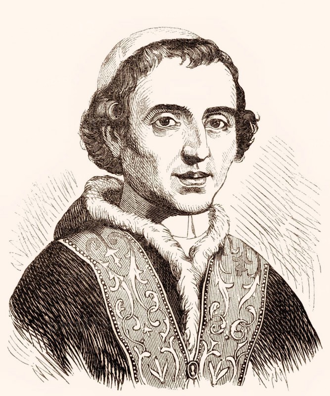 Pope Pius VII, 14 August 1742 – 20 August 1823, reigned as Pope from 14 March 1800 to his death