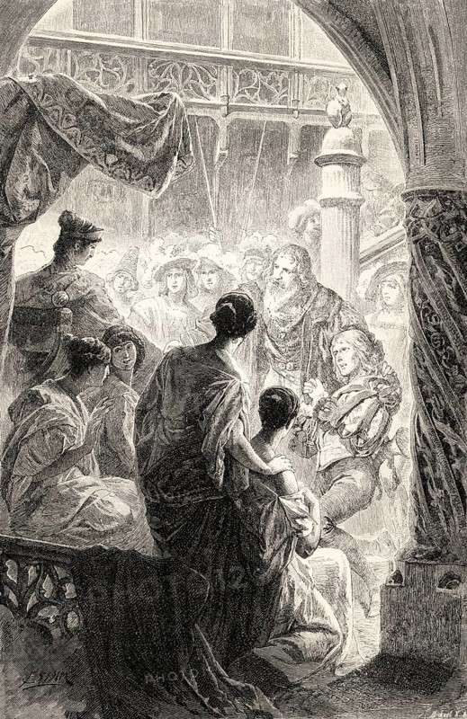 Helen and Faust, third act, Faust II, Johann Wolfgang von Goethe