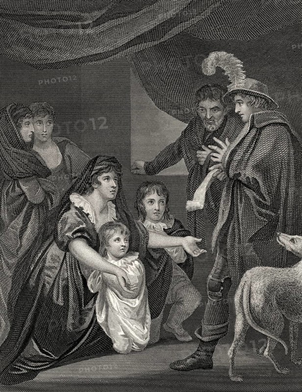Elizabeth Woodville, 1437-1492, und ihre Kinder, mit Edward IV, 1464