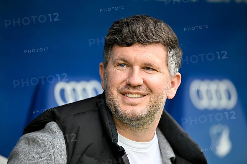 Sports Director Andreas Schicker TSG 1899 Hoffenheim Portrait smiling soccer Bundesliga, PreZero Arena, Sinsheim, Baden-Württemberg, Germany