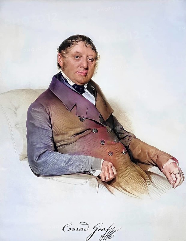 Konrad Graf (1782-1851), German, Austrian piano maker, Historic, digitally restored reproduction from a 19th century original, Record date not stated