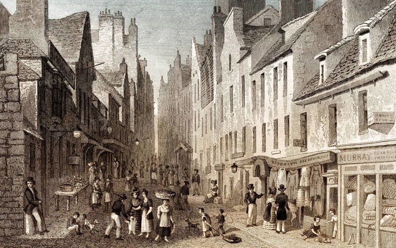 St Mary's Wynd, from the Pleasance, Edinburgh, Scotland, 19th century, from Modern Athens by Th. H. Shepherd