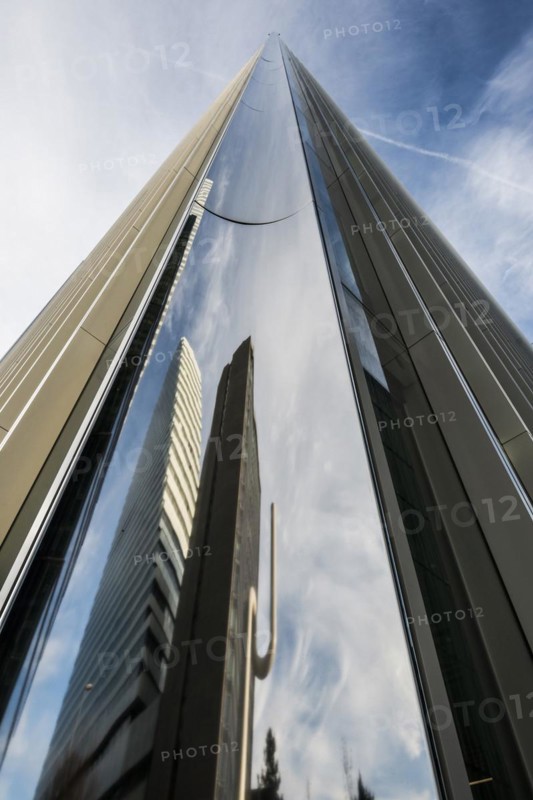 Modern architecture, high-rise buildings, Roche Towers, architects Herzog and de Meuron, Basel, Canton of Basel-Stadt, Switzerland