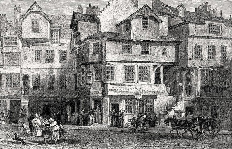 John Knox House, a historic house in Edinburgh, Scotland, 18th century