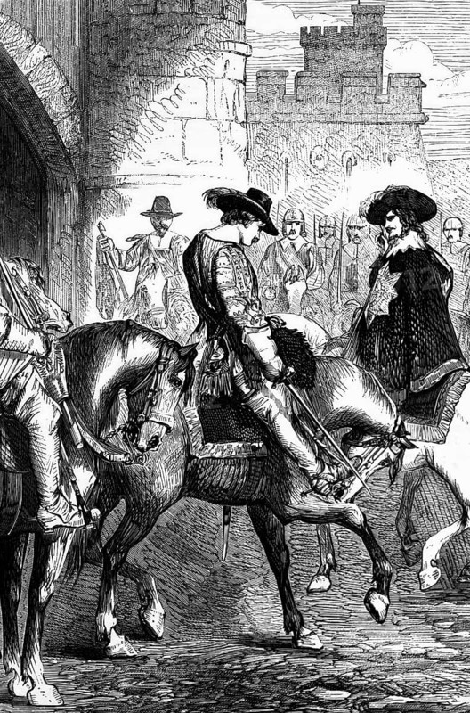 Charles I was transported from Hurst Castle on the Solent, which guarded the approach to Southampton. The king was imprisoned here in 1648 in front of being taken to London for his trial and execution, England, digital reproduction of a historical model