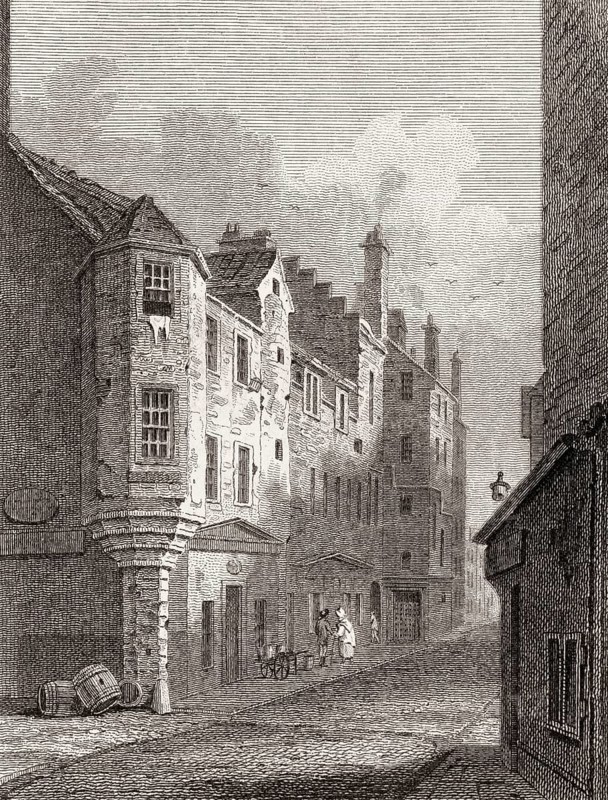 The episcopal house, part of the mint, Edinburgh, Scotland, 19th century, Views in Edinburgh by J. & H. S. Storer
