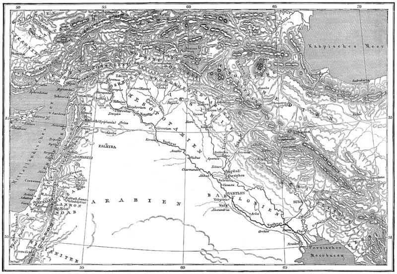 Map of ancient Middle-East