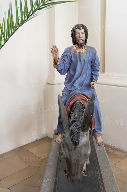 Palmesel, around 1490, St John's parish church, Biberacher Str. 6, Ummendorf, Biberach district, Baden-Württemberg, Germany