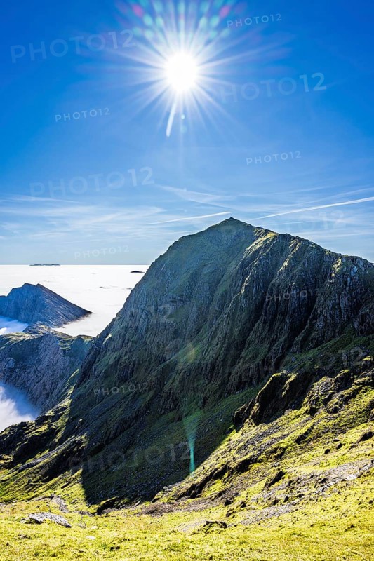 Snowdon Massif, Snowdon Range, Snowdonia, North Wales, UK