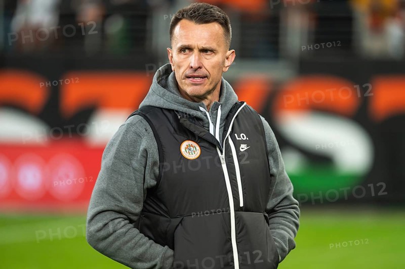 LUBIN, POLAND - APRIL 11, 2025: Football match between KGHM Zaglebie Lubin vs Gornik Zabrze. Leszek Ojrzynski head coach of Zaglebie