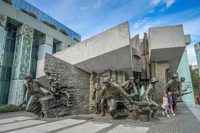 Monument to the Warsaw Uprising, Pomnik Powstania Warszawskiego, plac Krasinskich, Warsaw, Mazovian Voivodeship, Poland
