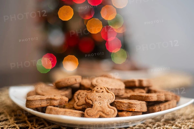 Homemade gingerbread making before Christmas.