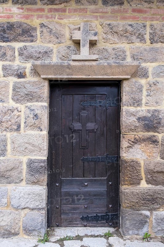 Side door at the Gracanica Monastery, Gracanica, Amselfeld, Kosovo