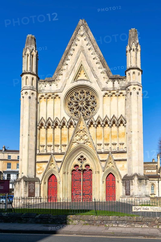 Buckingham Baptist Chapel building, Clifton, Bristol, England, UK architect RS Pope 1842 French Gothic Revival style