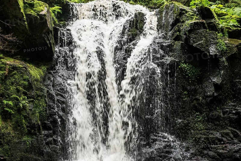 Waterfall, Windberg Waterfall, St Blasien, Southern Black Forest, Black Forest, Germany
