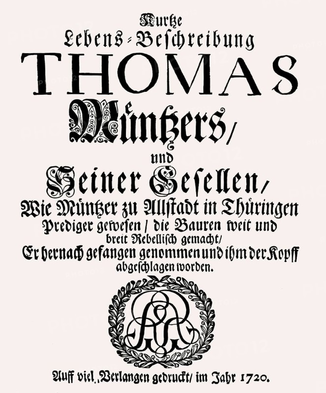 Facsimile of a pamphlet against Thomas Müntzer, 1489 – 1525, German preacher and theologian, digitally edited