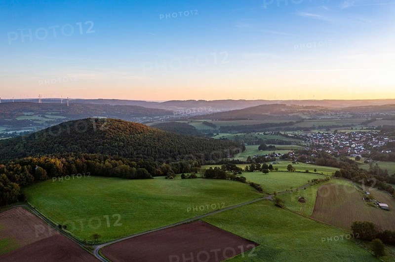 Sunrise, Bellinger Warte near Steinau an der Straße, Hesse, Germany