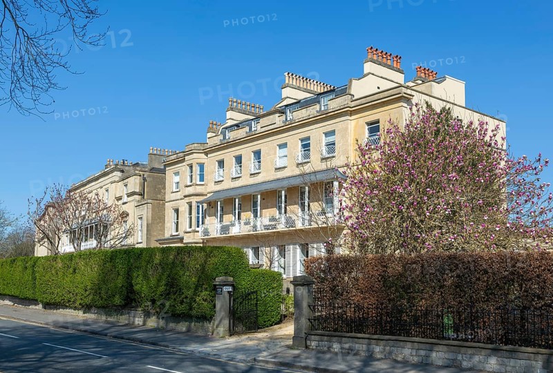 Large Georgian style houses, Clifton Down, Clifton, Bristol, England, UK c 1830