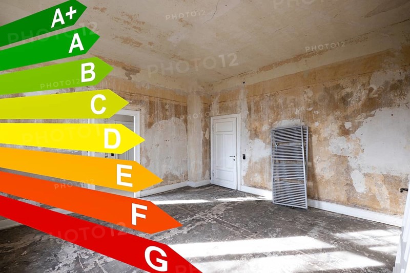 Energy efficiency classes, core refurbishment of an old villa in Remscheid, Germany