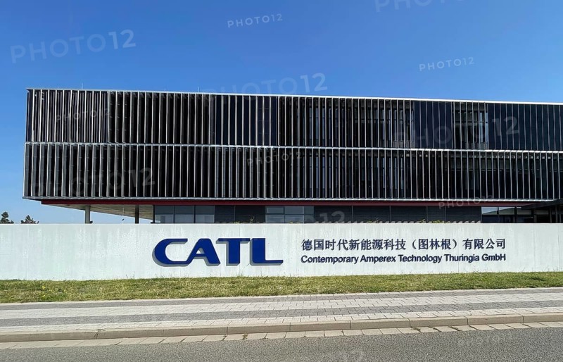 CATL, Contemporary Amperex Technology Thuringia GmbH (CATT) . The European headquarters of the Chinese company in Arnstadt, Ilm-KreisThuringia, Germany. First European plant for lithium-ion batteries, car batteries, battery cell production, electromobility, e-mobility. Electric car. Largest manufacturer of lithium-ion batteries in the world. Market leader. Company name in China is Contemporary Amperex Technology Co. Limited (??????????????)