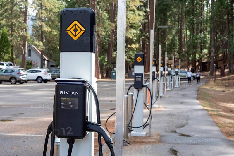 Yosemite National Park, California - Electric vehicle charging stations near the Wawona Hotel