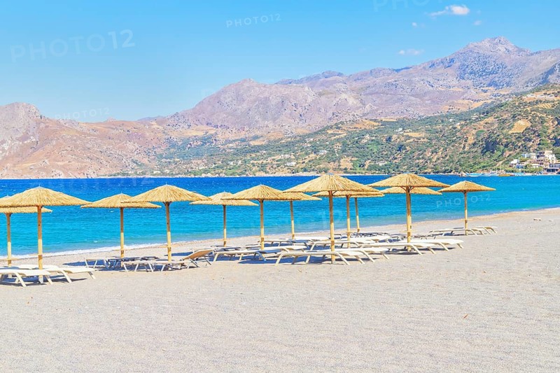 Beach, Plakias, Southern Crete, Crete, Greek Islands, Greece