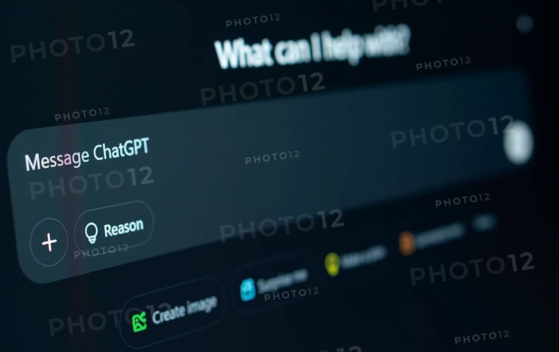ChatGPT on the laptop screen