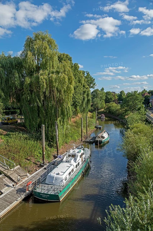 Boats, Jeetzel, Hitzacker, Lower Saxony, Germany