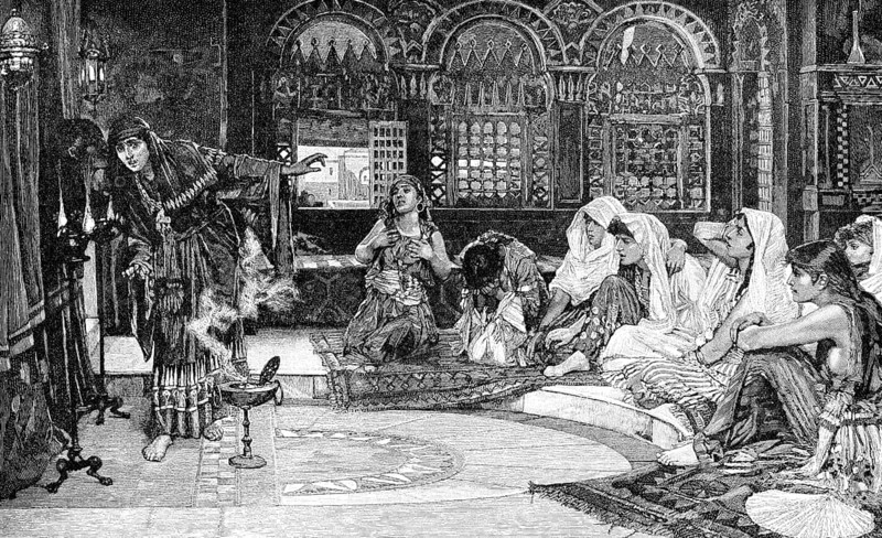 Pythia, the High Priestess of the Temple of Apollo at Delphi, Oracle of Delphi, Ancient Greece