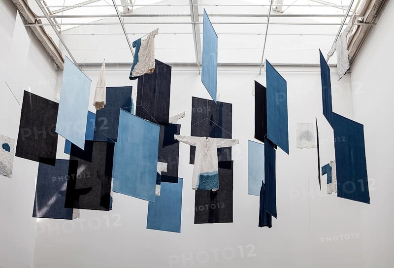 Fundi (Uprising), by the Fiber Artist Aboubakar Fofana, Fridericianum, documenta 14 exhibition, 2017, Kassel, Germany