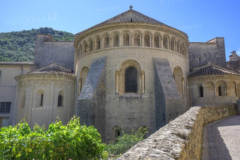 Abbey of Gellone also Saint-Guilhem-le-Désert Monastery, Département Hérault, France