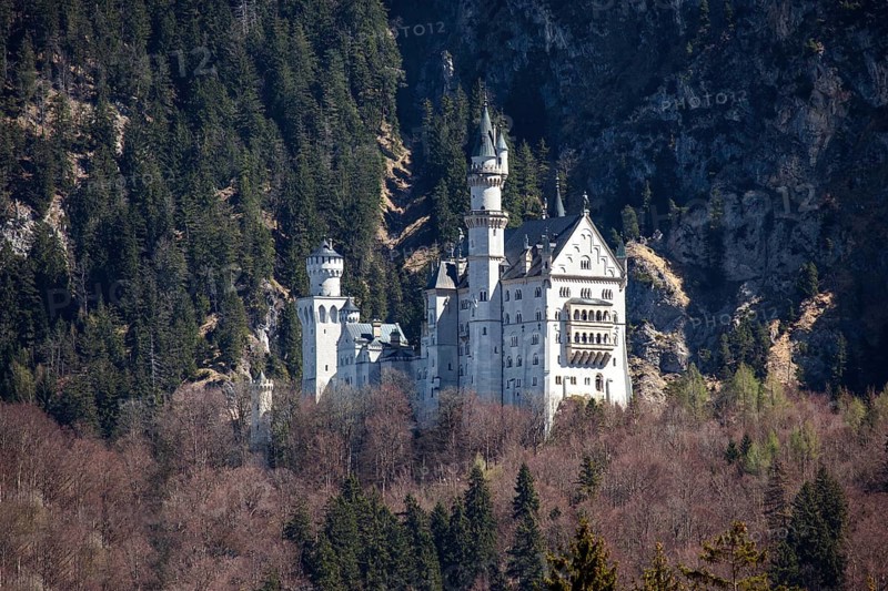 Neuschwanstein Castle, Schwangau, Ostallgäu, Allgäu, Bavaria Germany