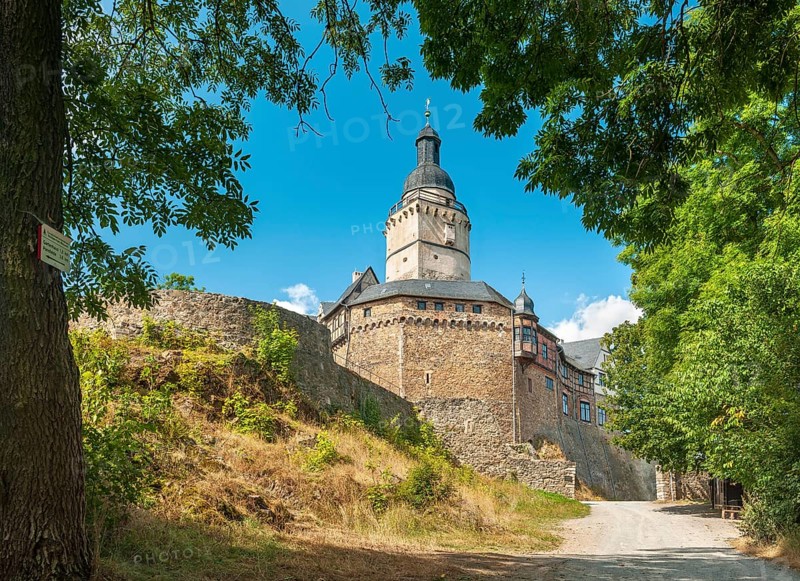 Falkenstein Castle in the Harz Mountains, Meisdorf, Saxony-Anhalt, Germany