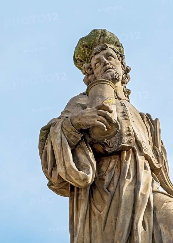 Statues of Saints Cosmas and Damian, Charles Bridge, Prague - Praha, Czech Republic