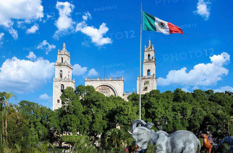 Mexico, Cathedral of Merida, oldest cathedral in Latin America